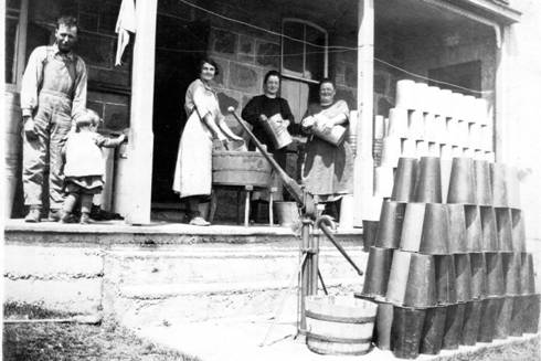 Washing sap buckets.jpg